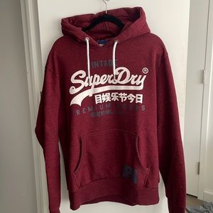 Maroon Superdry Hoodie